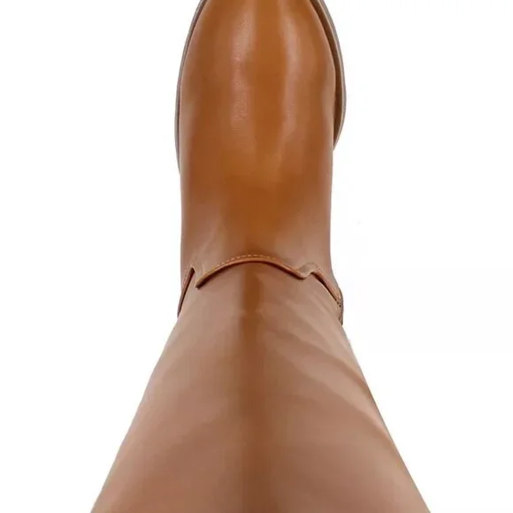 [NEW IN BOX] Style & Co Josephine Riding Boots. Brown (Cognac Smooth). 8.5 - Picture 2 of 8